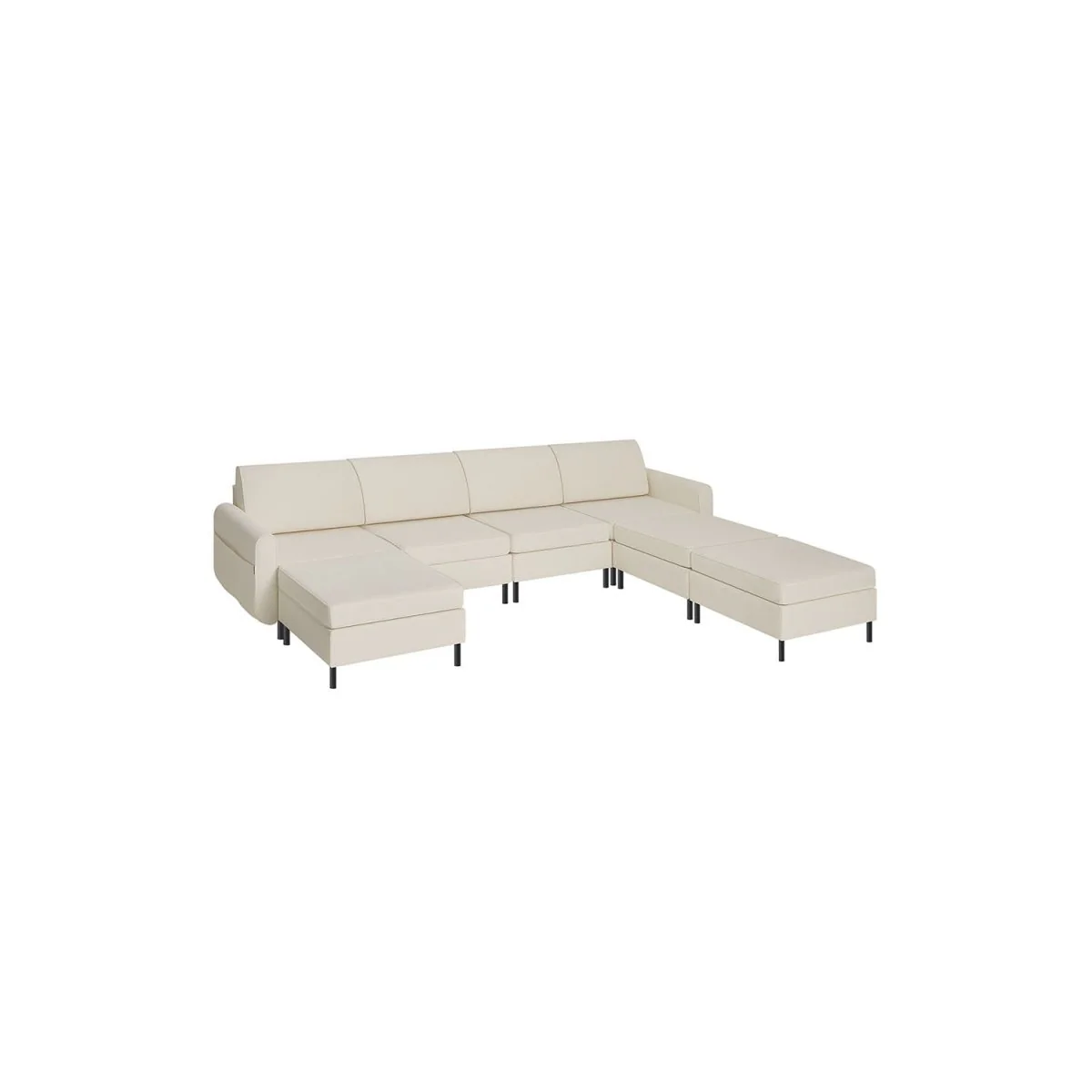 Modulaire Bank - Bouclé Bankstel - Verstelbaar - Image 12