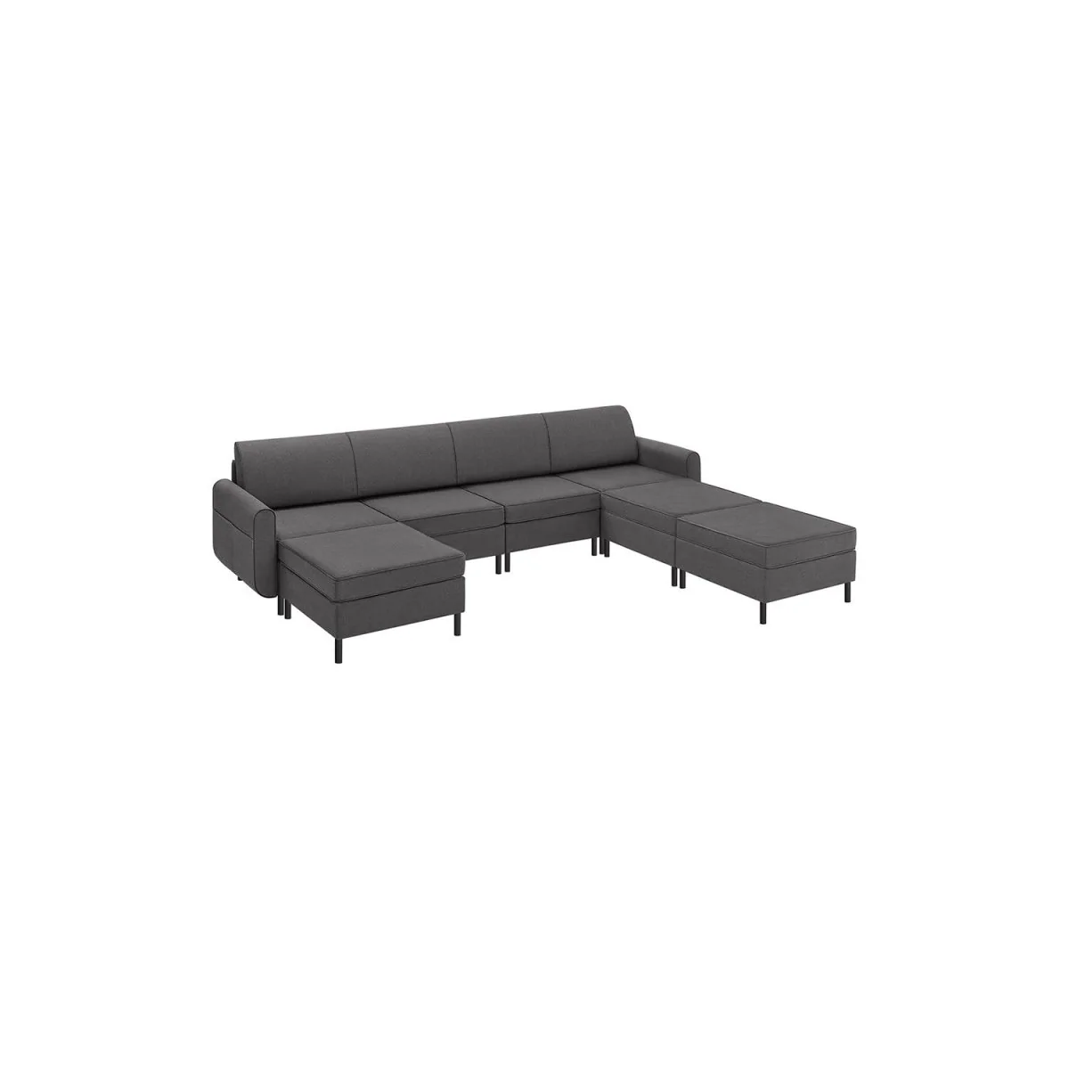 Modulaire Bank - Bouclé Bankstel - Verstelbaar - Image 6