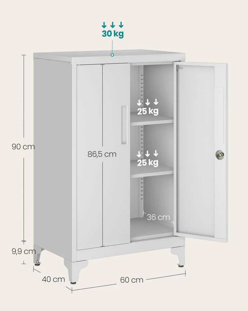 Multifunctionele Opbergkast met Verstelbare Planken - Archiefkast - Image 10