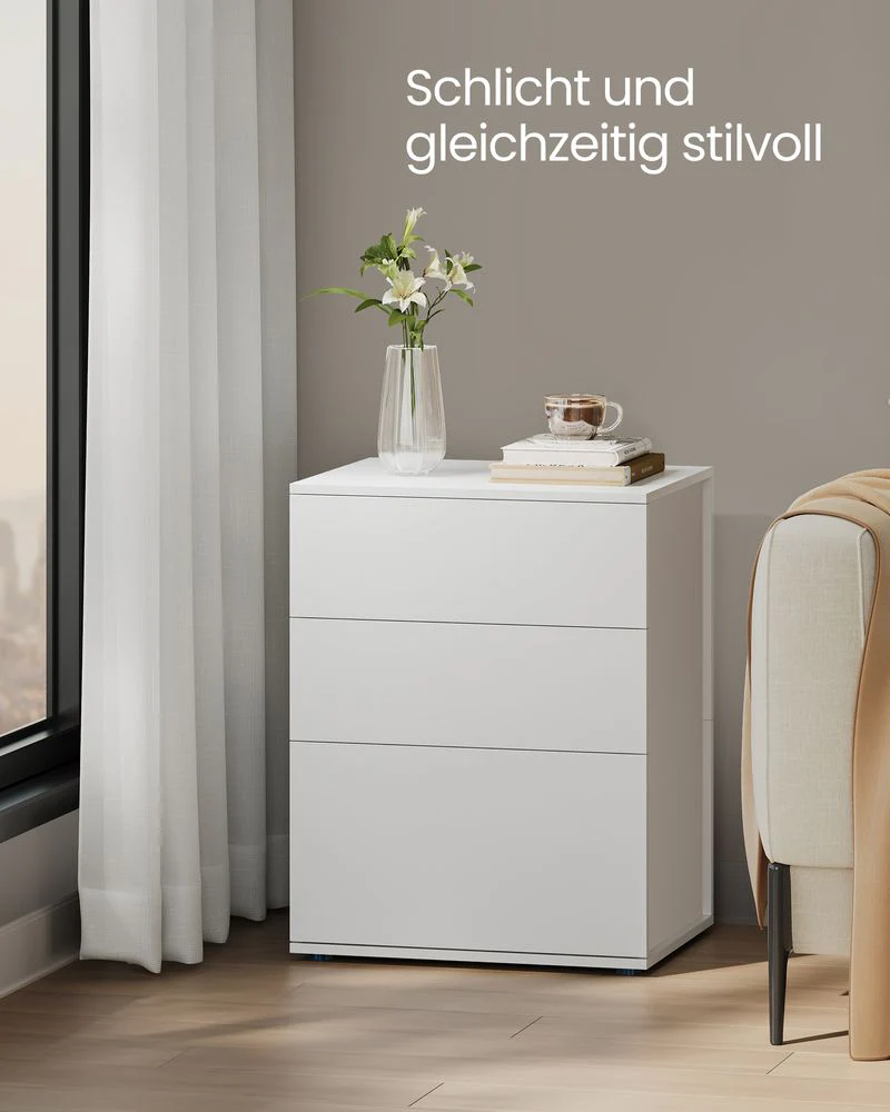 Nachtkastje met 3 Lades - Minimalistisch Design - Image 6
