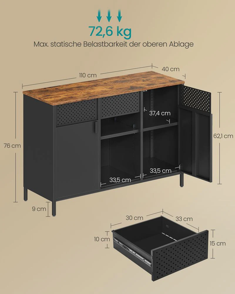 Multifunctioneel opbergkast - Stijlvol en veelzijdig - Image 6