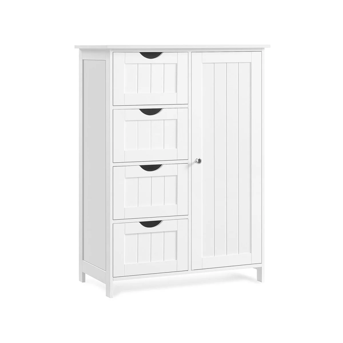 Badkamerkast - Ladekast - Opbergkast met Deur en Lades - 55 x 30 x 82 cm - Image 7