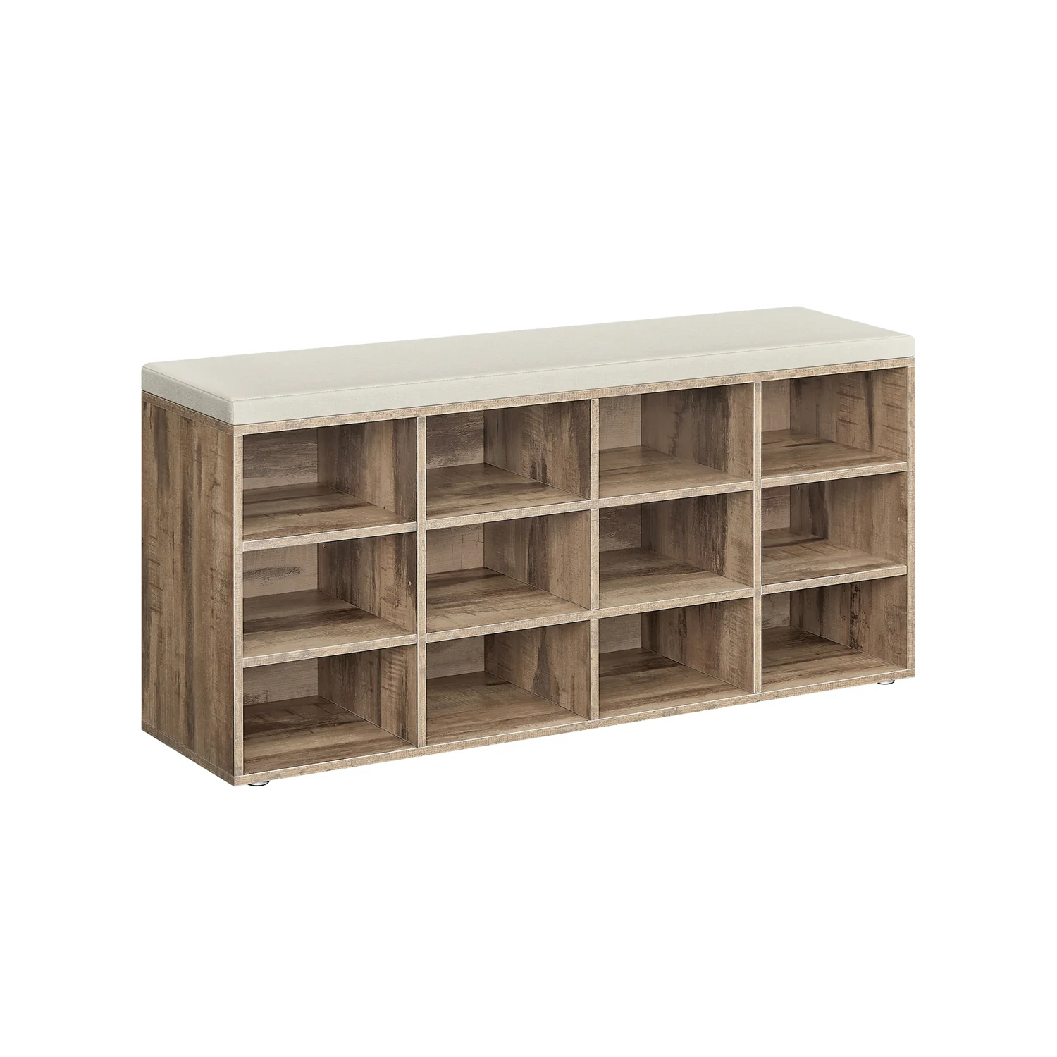 Opbergkisten – Schoenenbank met Opbergruimte – 9 Vakken – Verstelbare Planken – 30,3 x 78,5 x 48 cm – Spaanplaat – Schuim – Linnenlook Bekleding – Max. Belastbaarheid 136 kg - Image 14