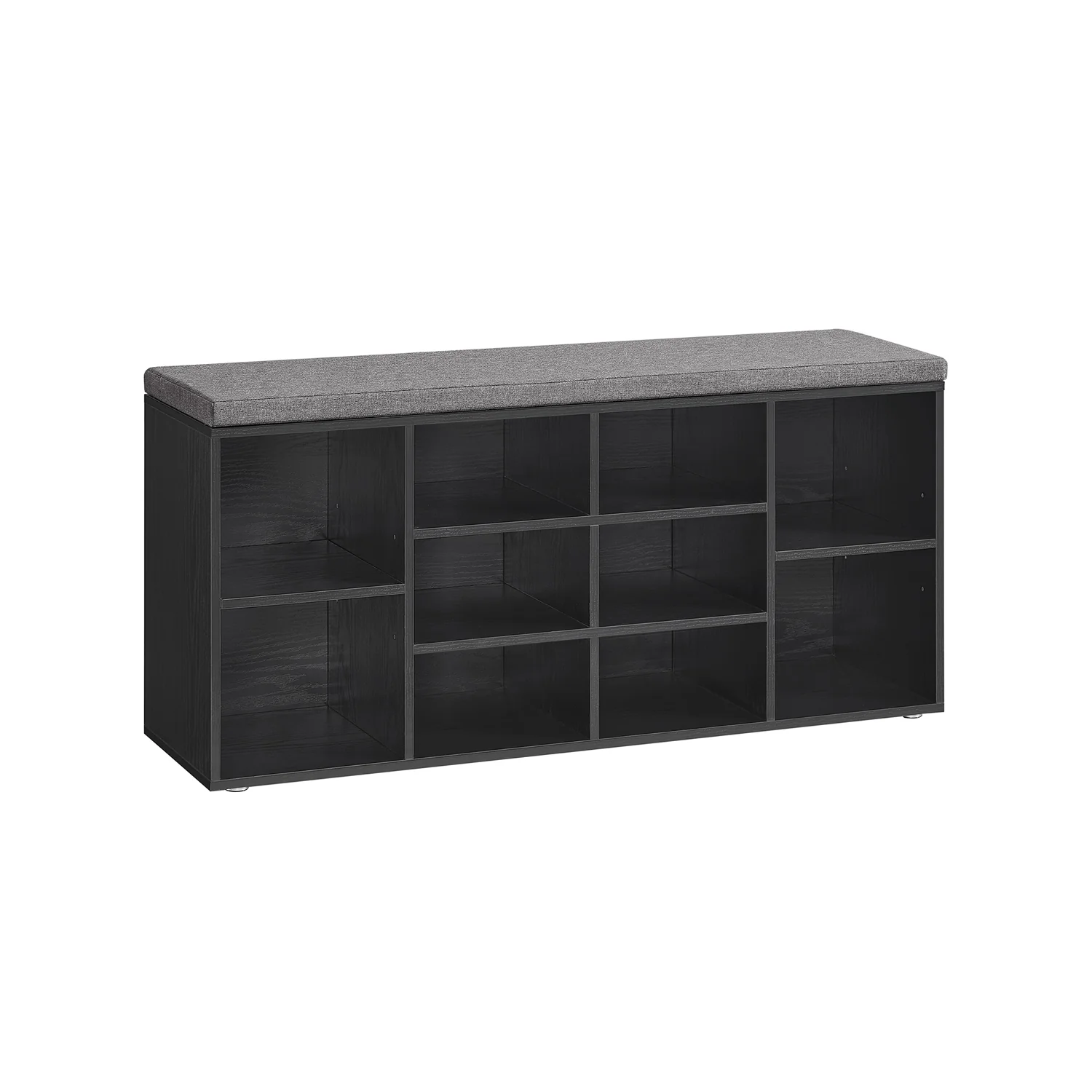 Opbergkisten – Schoenenbank met Opbergruimte – 9 Vakken – Verstelbare Planken – 30,3 x 78,5 x 48 cm – Spaanplaat – Schuim – Linnenlook Bekleding – Max. Belastbaarheid 136 kg - Image 15