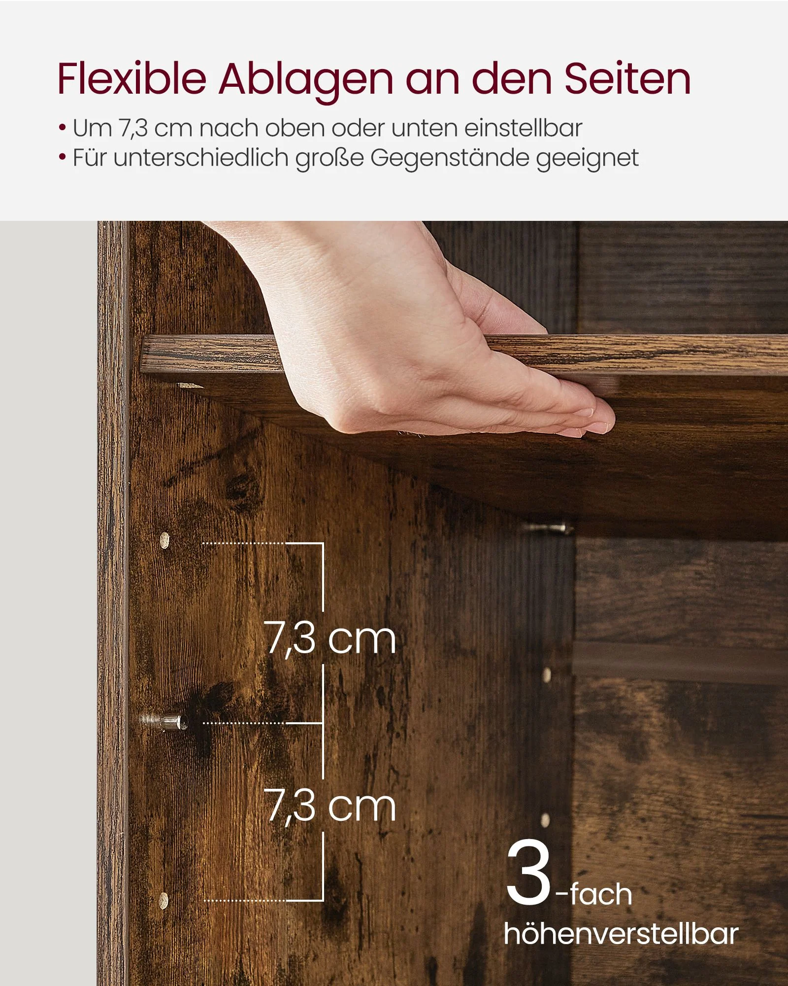 Opbergkisten – Schoenenbank met Opbergruimte – 9 Vakken – Verstelbare Planken – 30,3 x 78,5 x 48 cm – Spaanplaat – Schuim – Linnenlook Bekleding – Max. Belastbaarheid 136 kg - Image 5