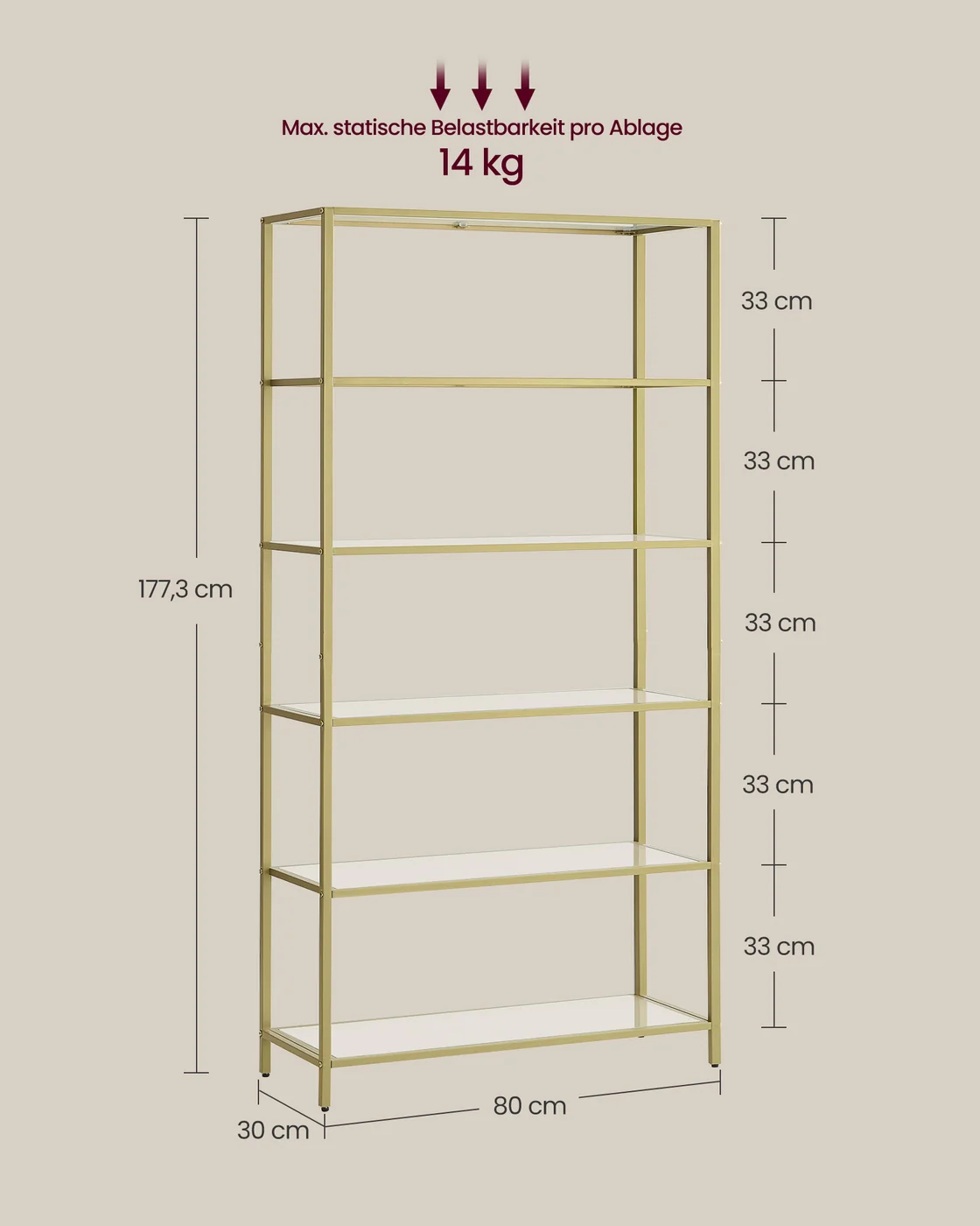 Boekenkast – 6 planken – Gehard Glas - Image 5