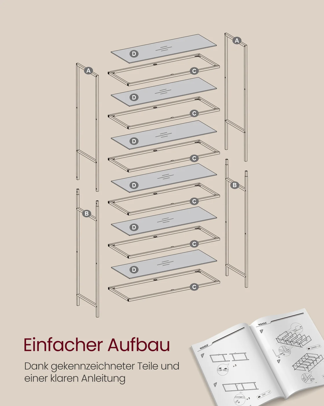 Boekenkast – 6 planken – Gehard Glas - Image 6