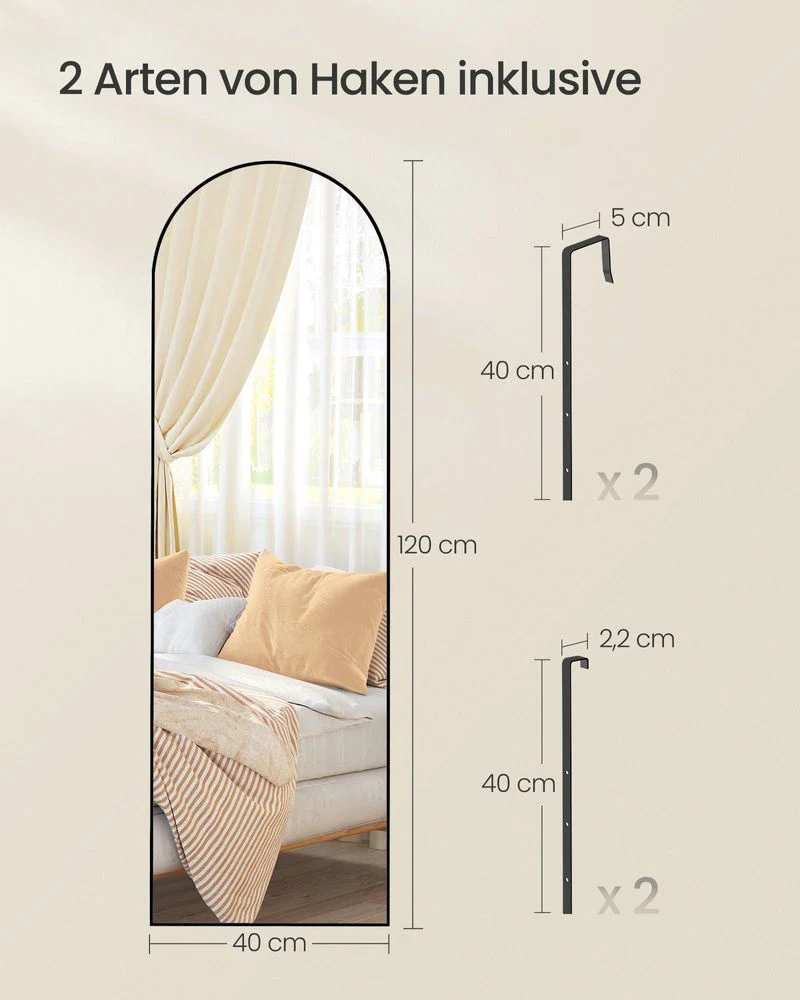 Ophangbare spiegel - Elegant - 120 x 40 cm - Image 4