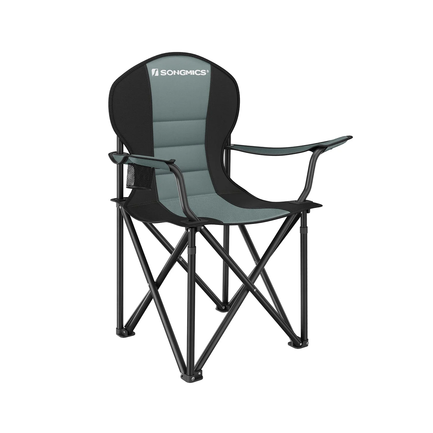 Opvouwbare Comfortstoel voor Buiten – Extra Breed – Verstevigd Frame – Met Bekerhouder en Draagtas