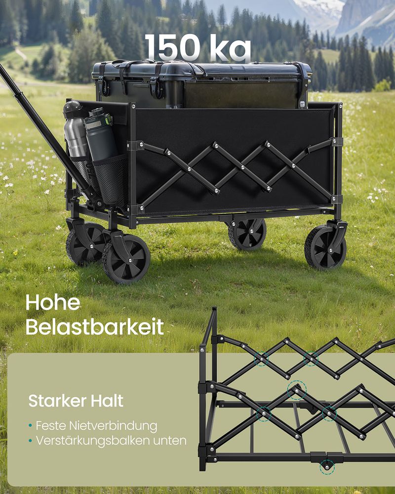 Opvouwbare Handkar - Bolderkar - Boodschappenkar - Image 4