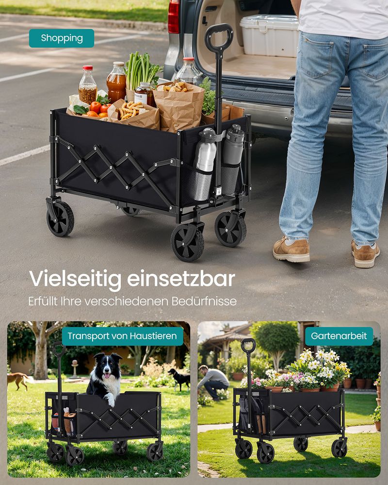 Opvouwbare Handkar - Bolderkar - Boodschappenkar - Image 6