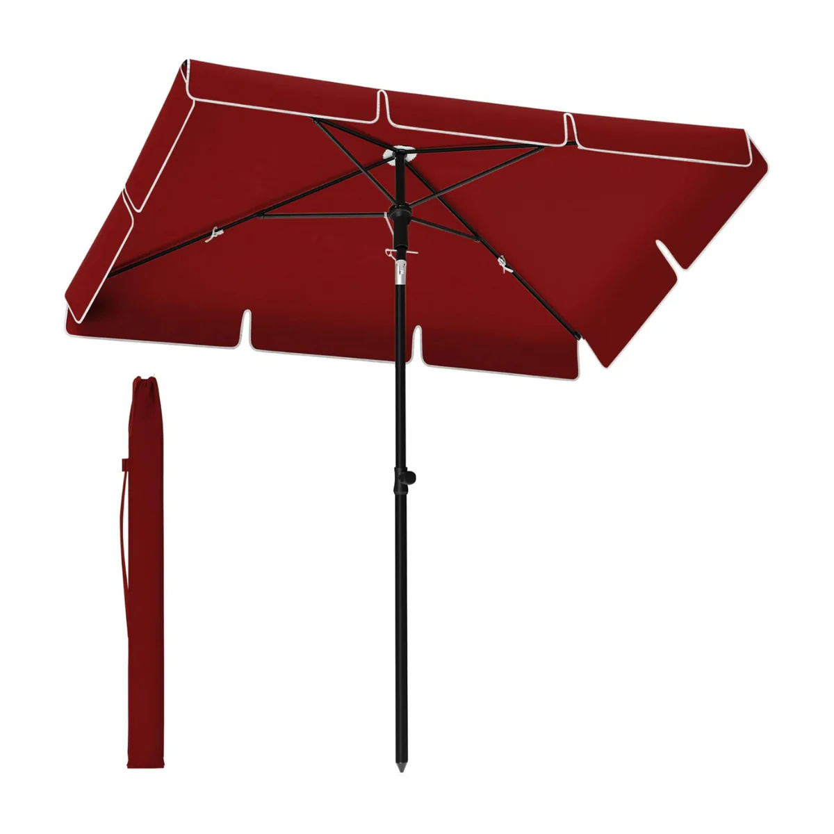 Rechthoekige Parasol - Kantelbaar - Hoogte Verstelbaar - UV-bescherming tot UPF 50+ - Image 5