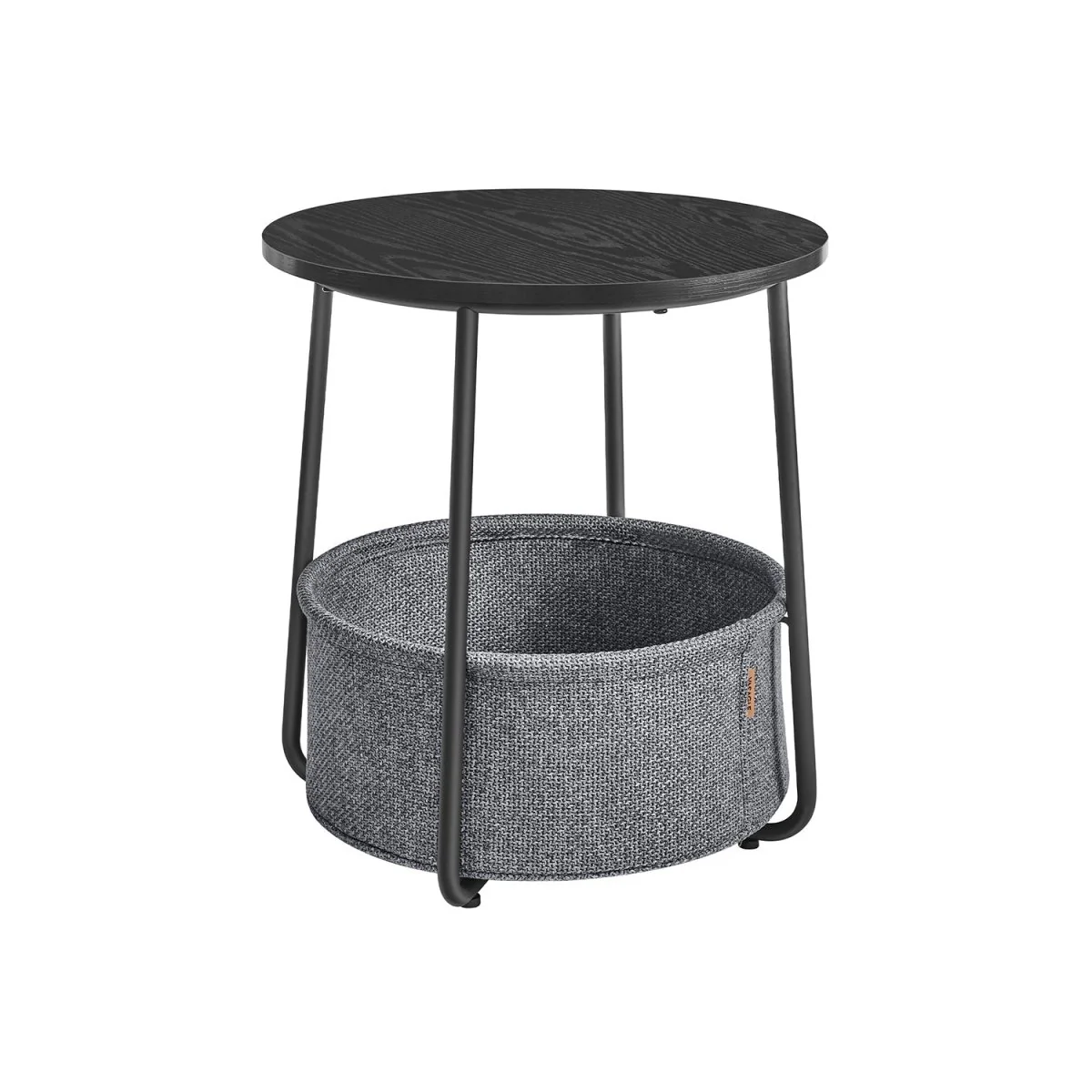 Moderne Ronde Bijzettafel met Opbergmand - Image 10