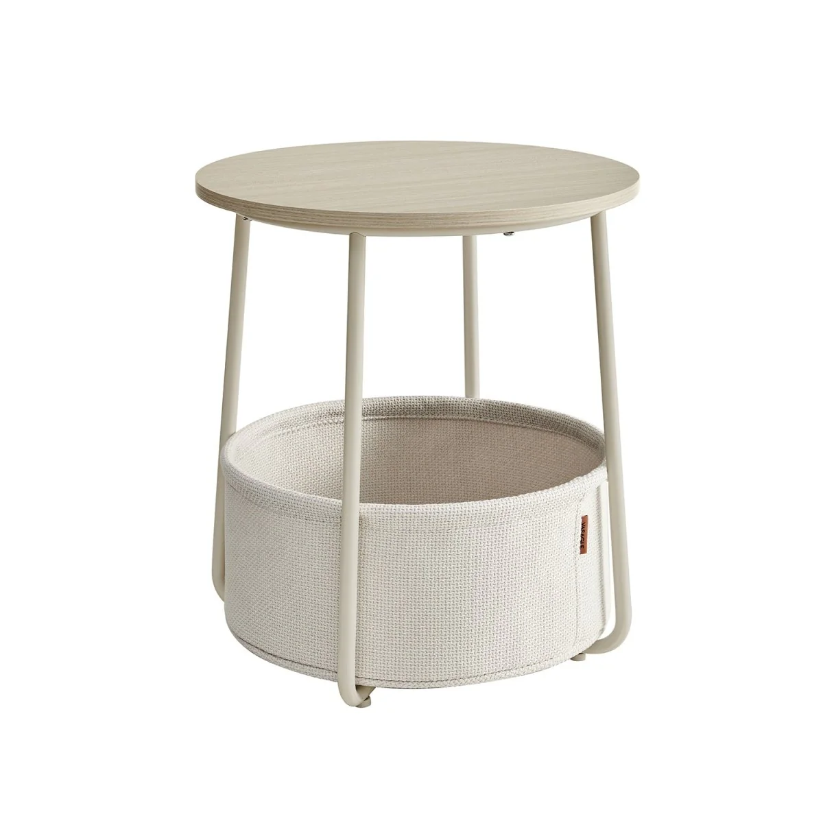Moderne Ronde Bijzettafel met Opbergmand - Image 14