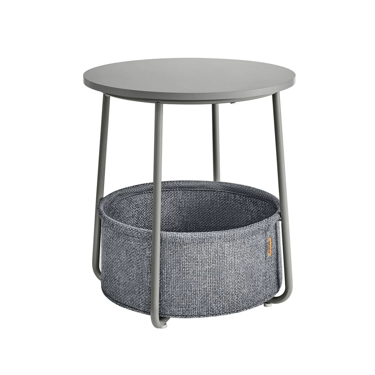 Moderne Ronde Bijzettafel met Opbergmand - Image 8