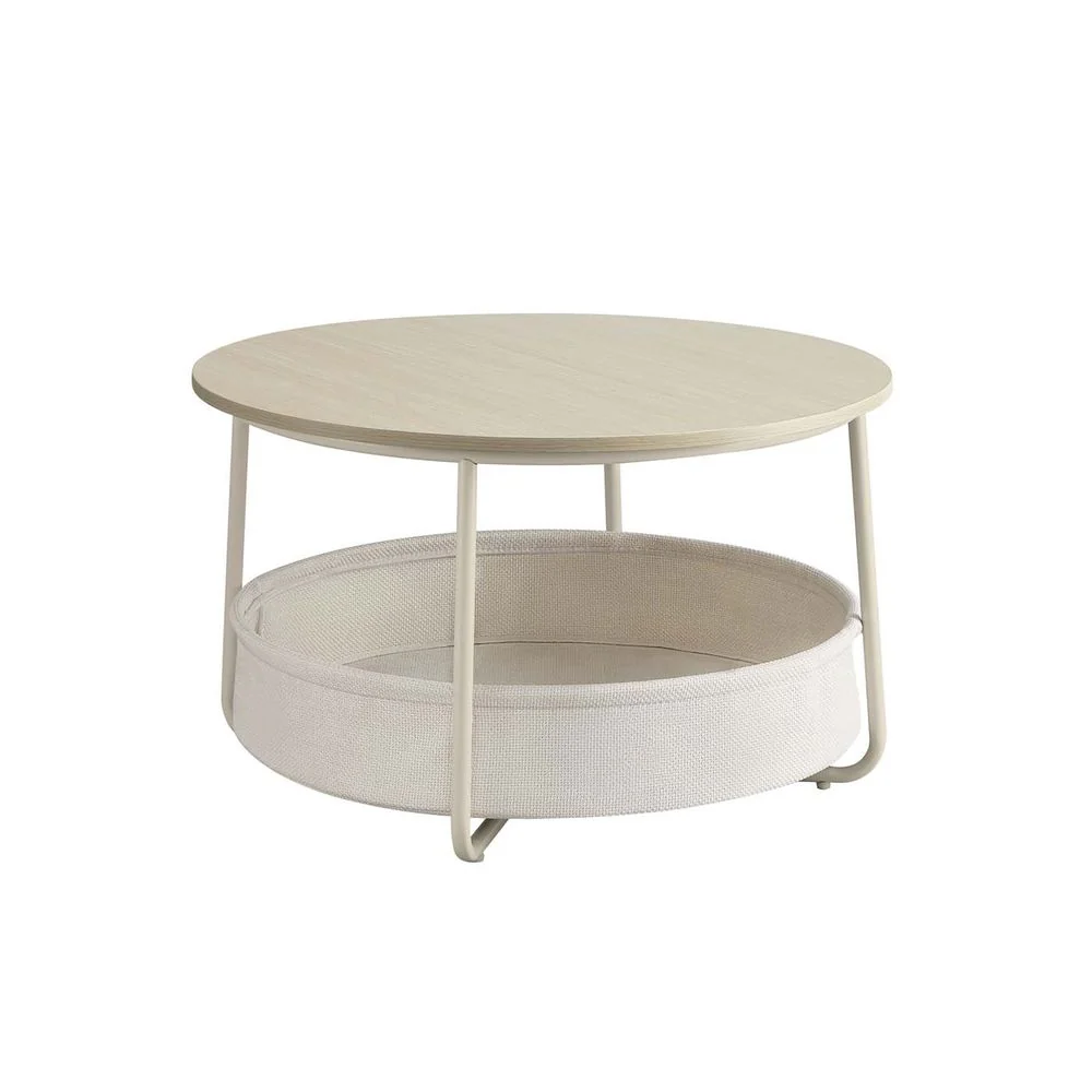 Ronde Salontafel met Opbergmand - Stijlvol en praktisch - 75 cm - Image 3