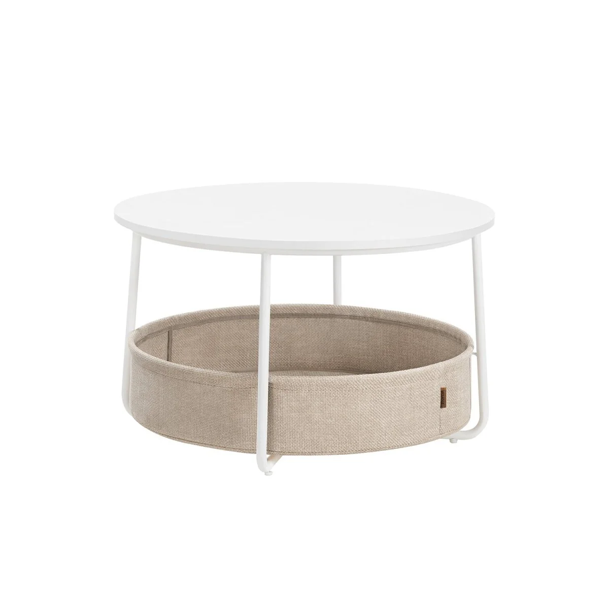Ronde Salontafel met Opbergmand - Stijlvol en praktisch - 75 cm - Image 4
