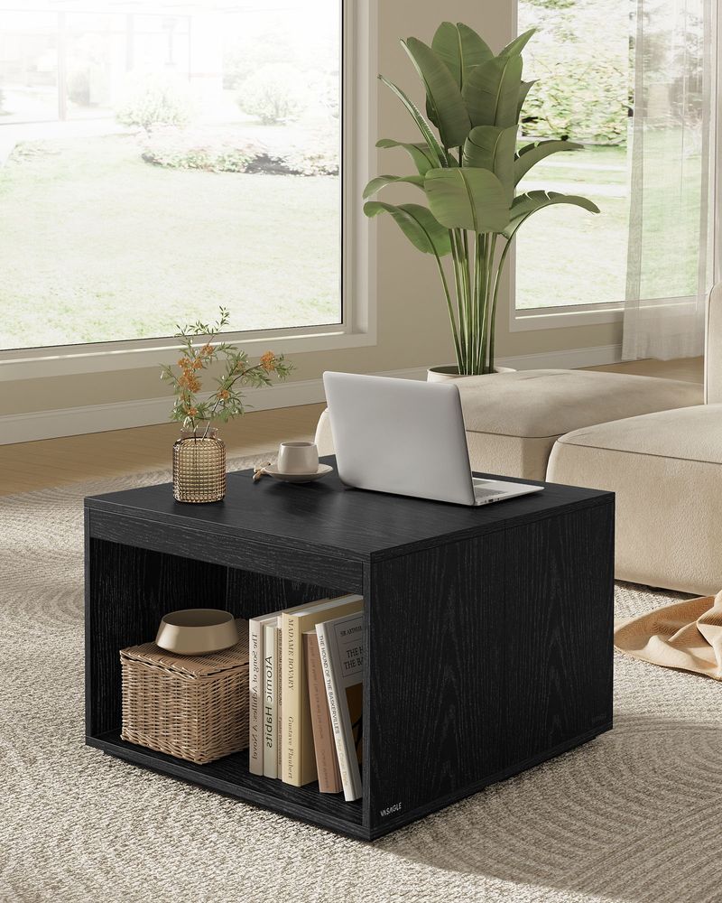 Salontafelset 3-delig – Moderne Bijzettafels – Flexibel te Combineren – Met Extra Opbergruimte – Houtlook - Image 3