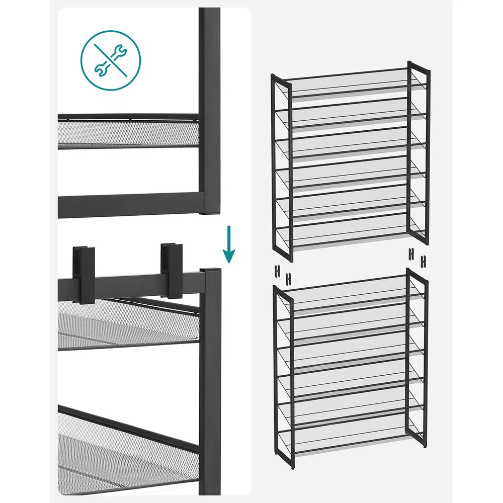 Schoenenrek 12-laags - Stapelbaar Opbergrek - Schoenenorganizer - Image 7