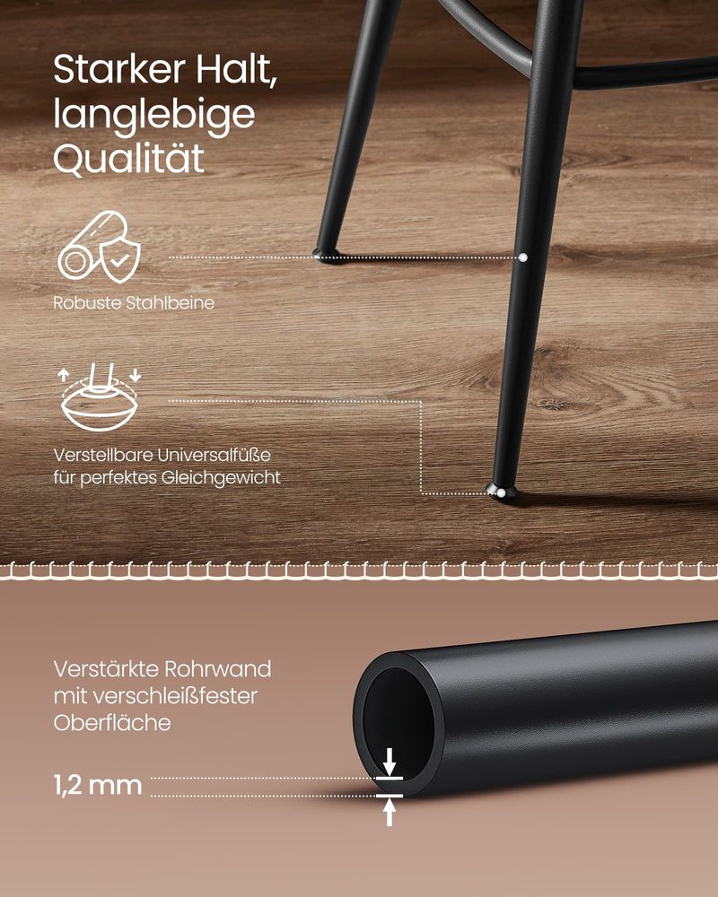 Set van 2 Barkrukken - 360° Draaibaar - Kunstleer - Industrieel Design - Image 8