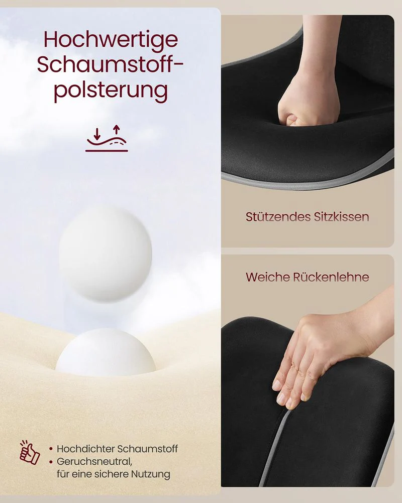 Set van 2 Barkrukken – Verstelbare Zithoogte – Fluwelen Bekleding – Ergonomisch Comfort – Stabiele Voet - Image 6