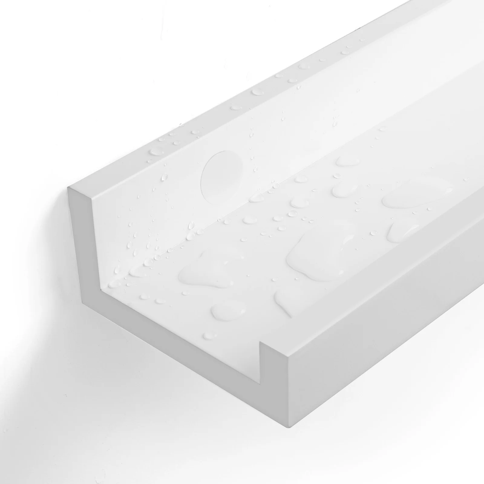 Set van 2 Zwevende Wandplanken – Fotoplanken – 60 cm Wit Hoogglans - Image 6