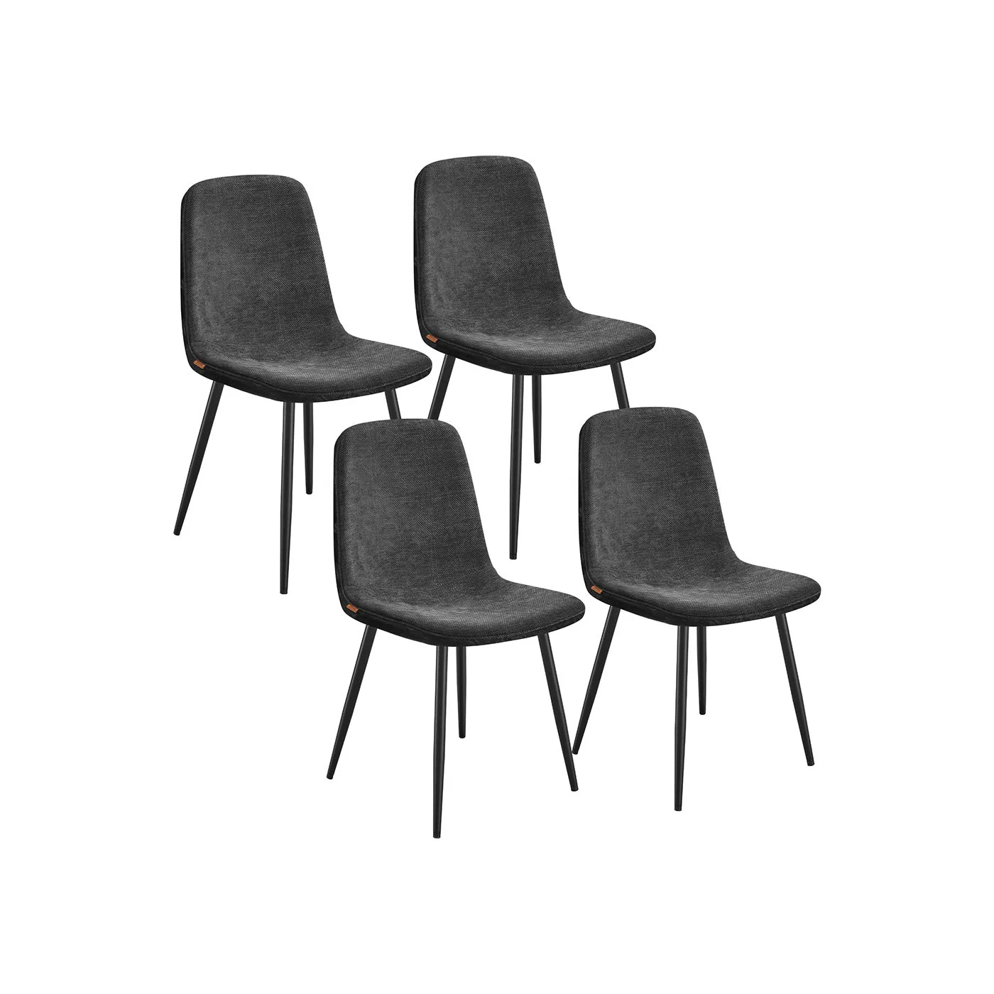 Set van 4 Eetkamerstoelen – Chenille & PU – Elegant en Comfortabel - Image 3