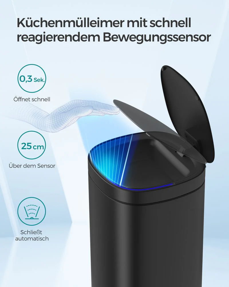 Slimme sensor Afvalemmer 50L - Prullenbak - Compact - Image 5