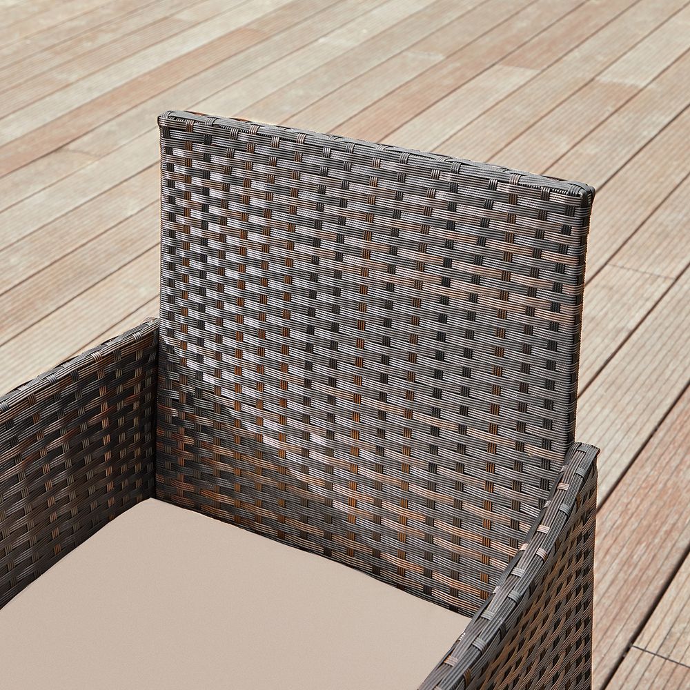 Tuinset 3-delig - Tuinmeubelset - Tuinstoelen en tafeltje - Polyrotaan - Image 5