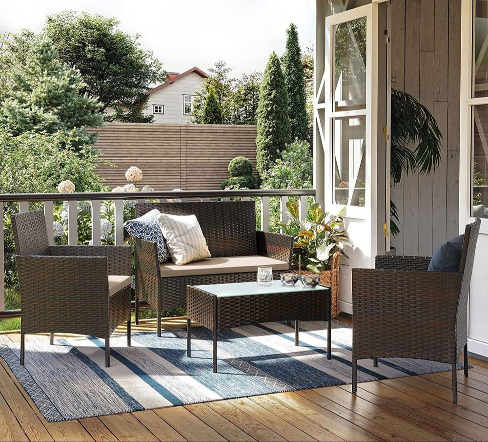 Tuinset met Rattanlook - Balkonset - Tuinstoelen met Tafeltje - Image 4