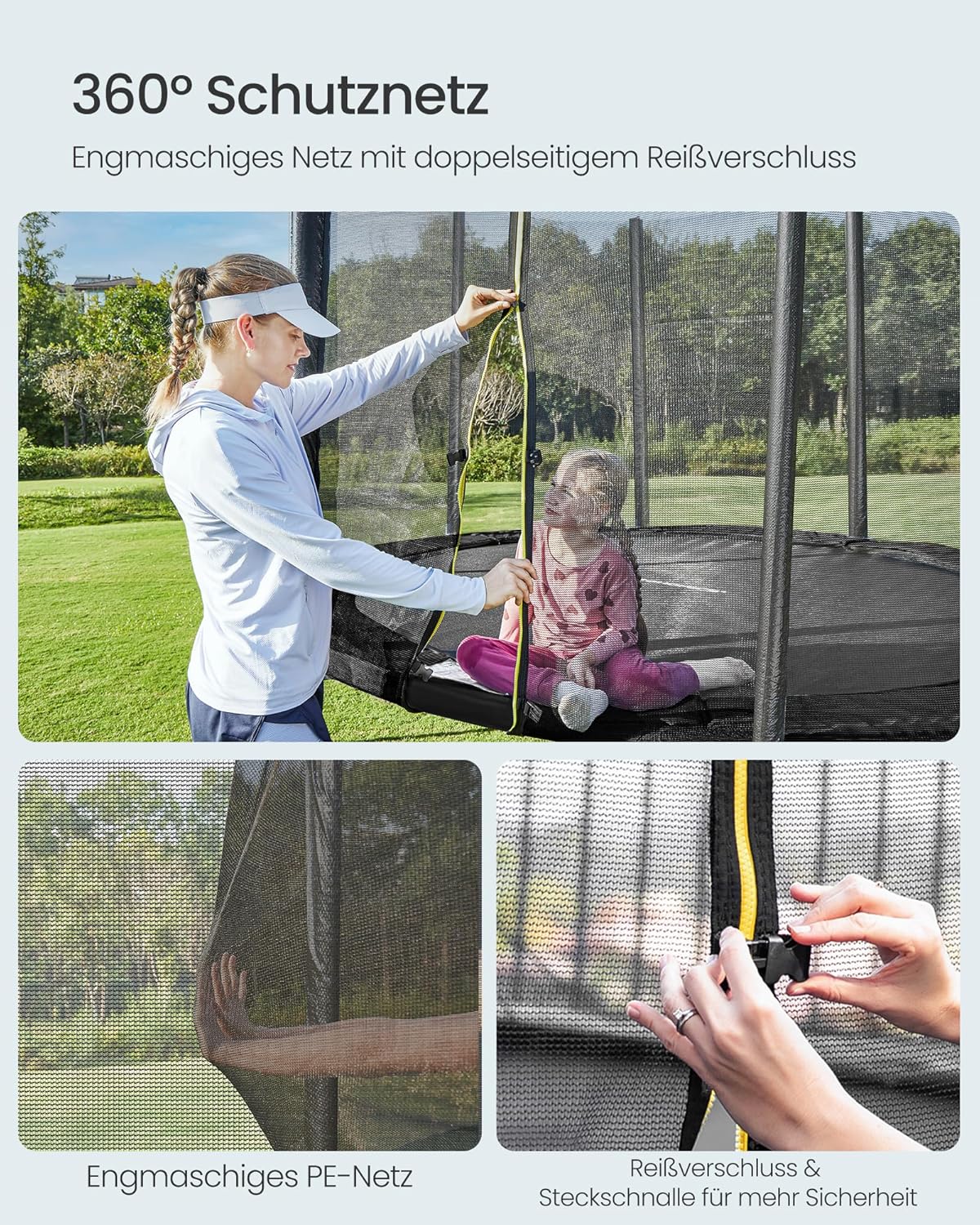 Tuintrampoline – 366 cm – Met Veiligheidsnet, Ladder En Randafdekking – TÜV Getest – Voor Kinderen En Volwassenen - Image 10