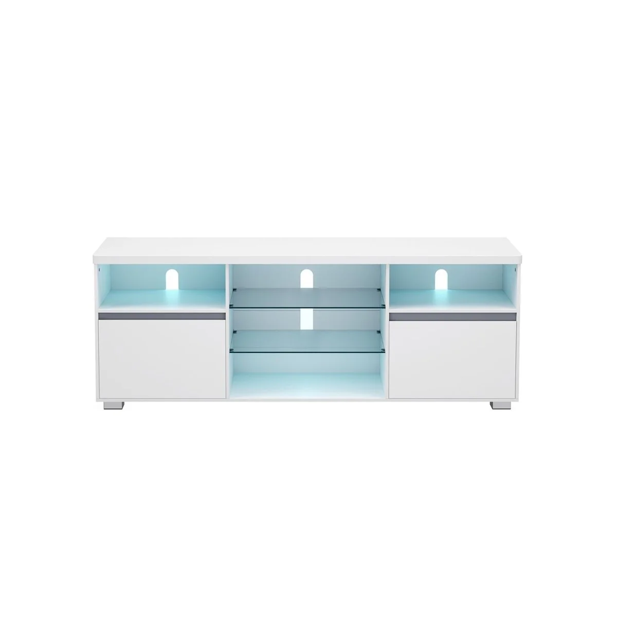TV-meubel met LED-verlichting en verstelbare opbergruimte - Image 3