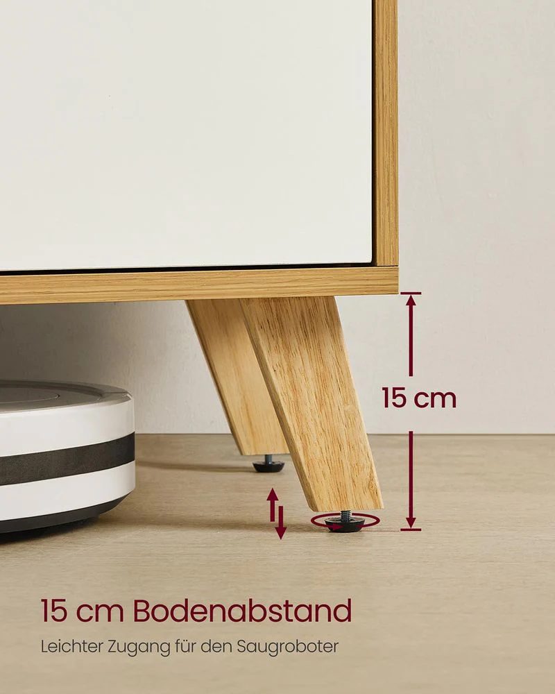 TV-meubel tot 65 inch – Scandinavisch Design – Met Opbergruimte en Kabelbeheer - Image 5