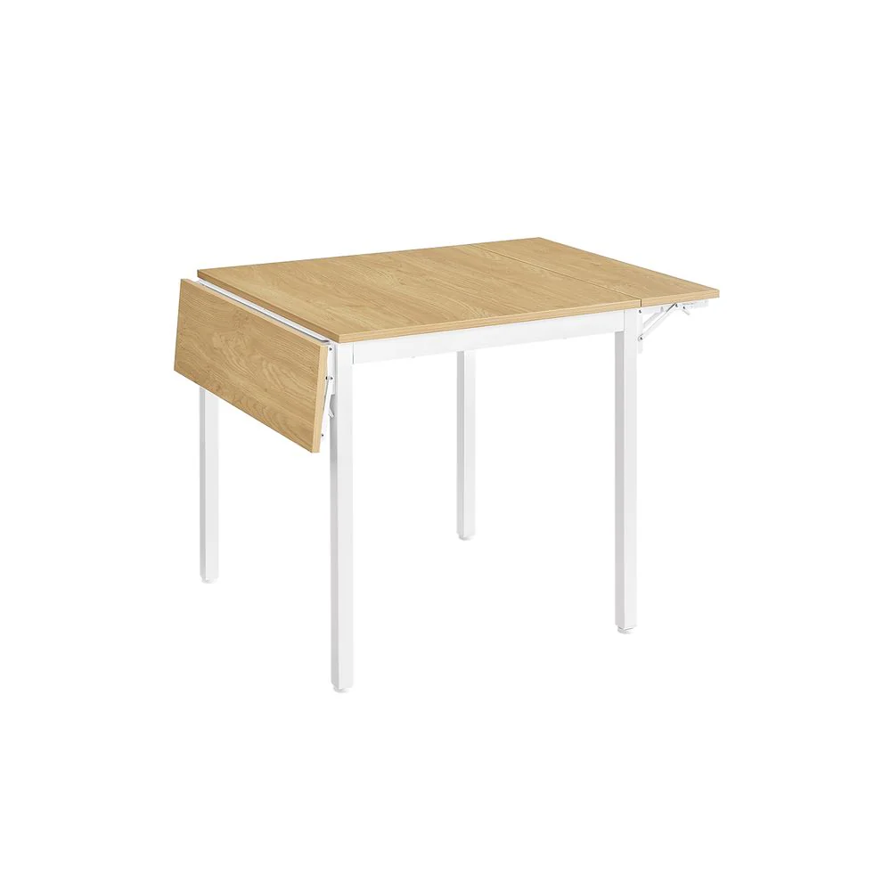 Uitschuifbare Eettafel – Inklapbaar Ontwerp – 78 x 120 cm – Industriële Stijl - Image 6