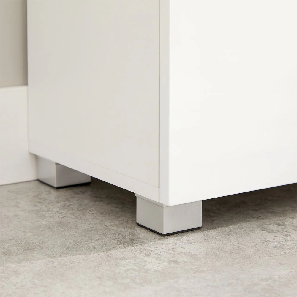 Badkamerkast met Opbergruimte - Moderne Bijzetkast - 60x80x30 cm - Wit - Image 7