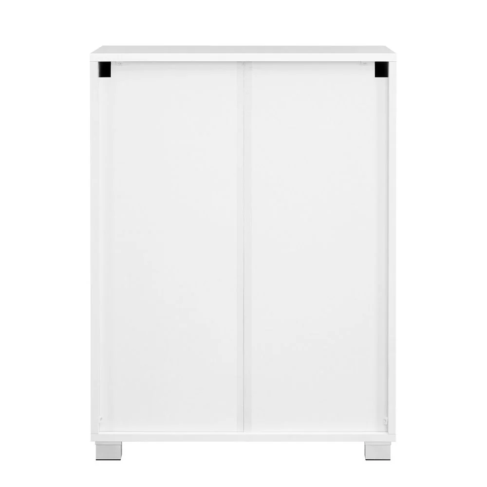 Badkamerkast met Opbergruimte - Moderne Bijzetkast - 60x80x30 cm - Wit - Image 8