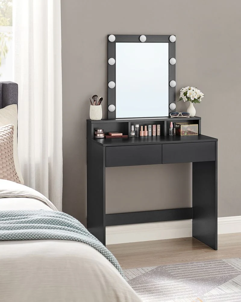 Kaptafel met Verlichting - Make-up tafel - Kaptafel met Lade en Spiegel - Image 6