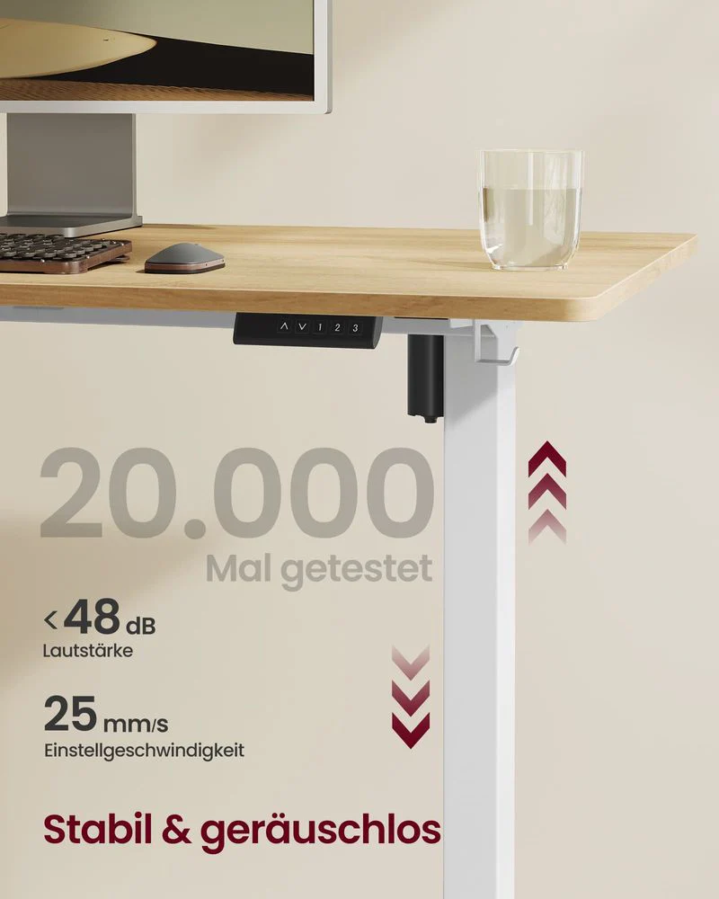 Verstelbaar Elektrisch Bureau Onderstel - In Hoogte Aanpasbaar Bureauframe met Geheugenfunctie - Image 6