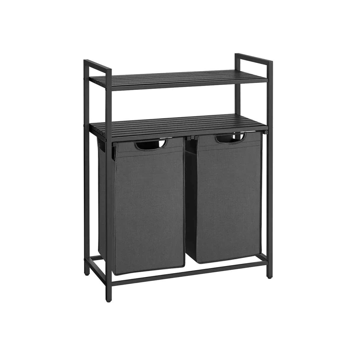 Wasmand en 2 Opbergplanken - Ideaal voor Wasgoed en Badaccessoires - Image 3