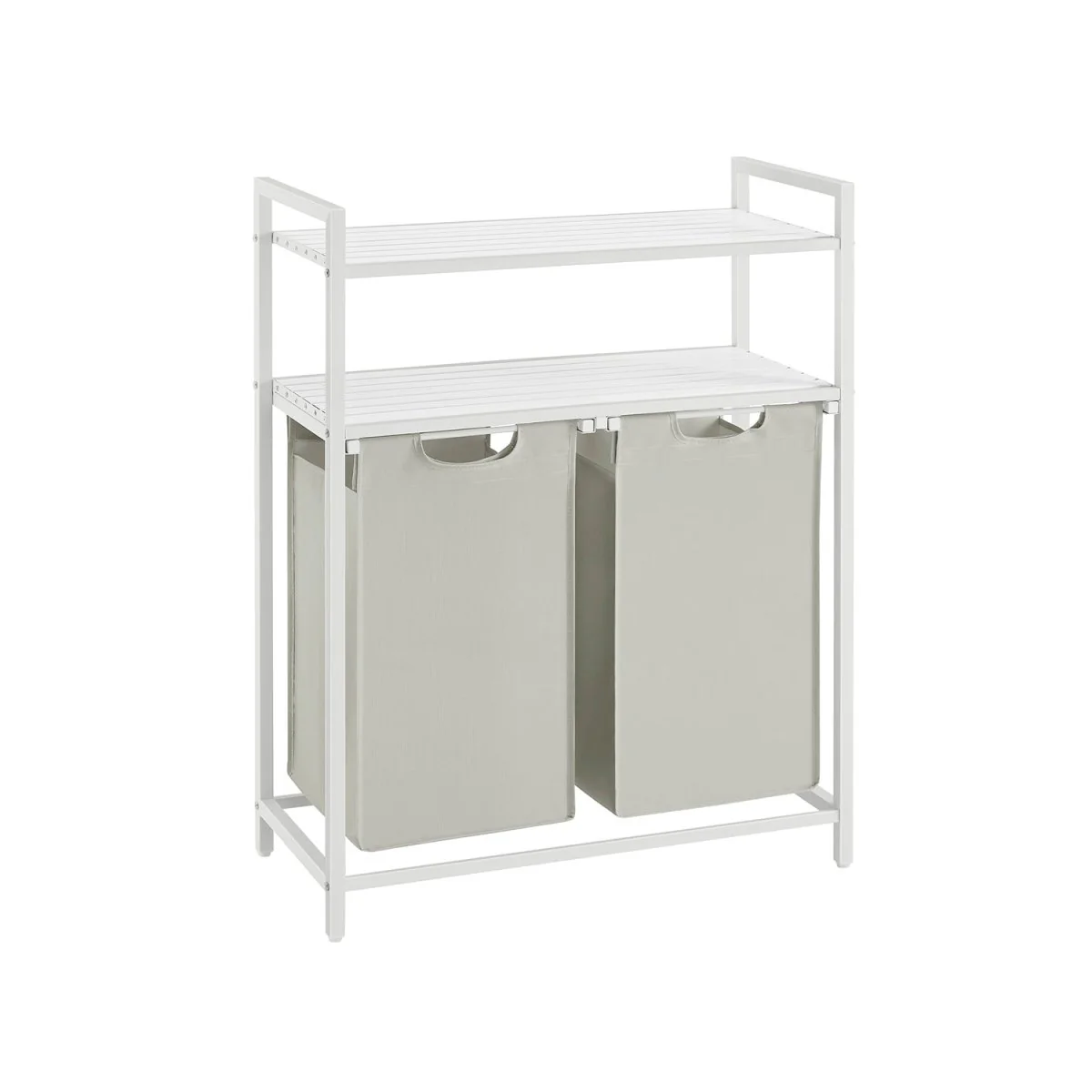 Wasmand en 2 Opbergplanken - Ideaal voor Wasgoed en Badaccessoires - Image 4