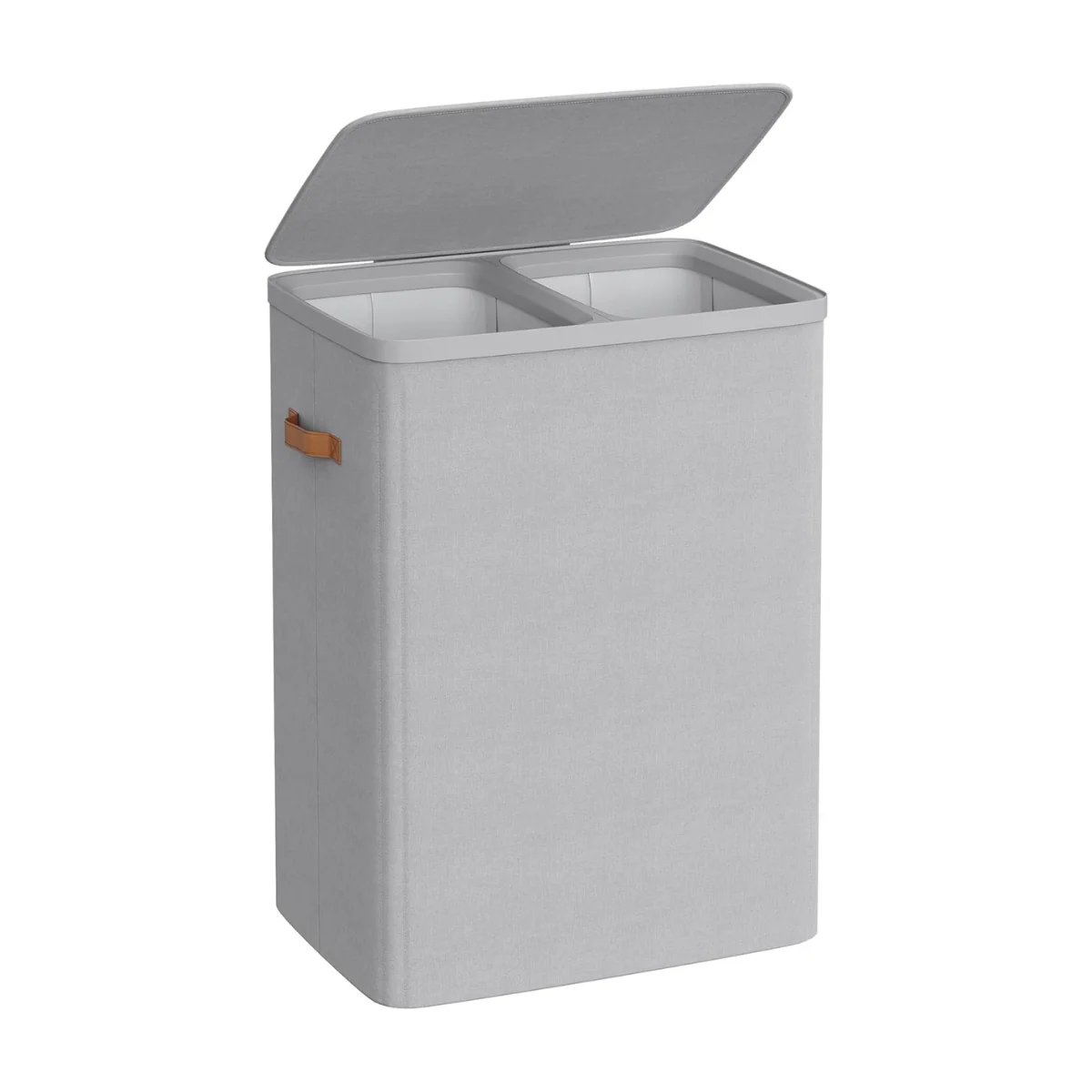 Wasmand met 2 Compartimenten – 170 Liter – Met Deksel en Handgrepen - Image 3