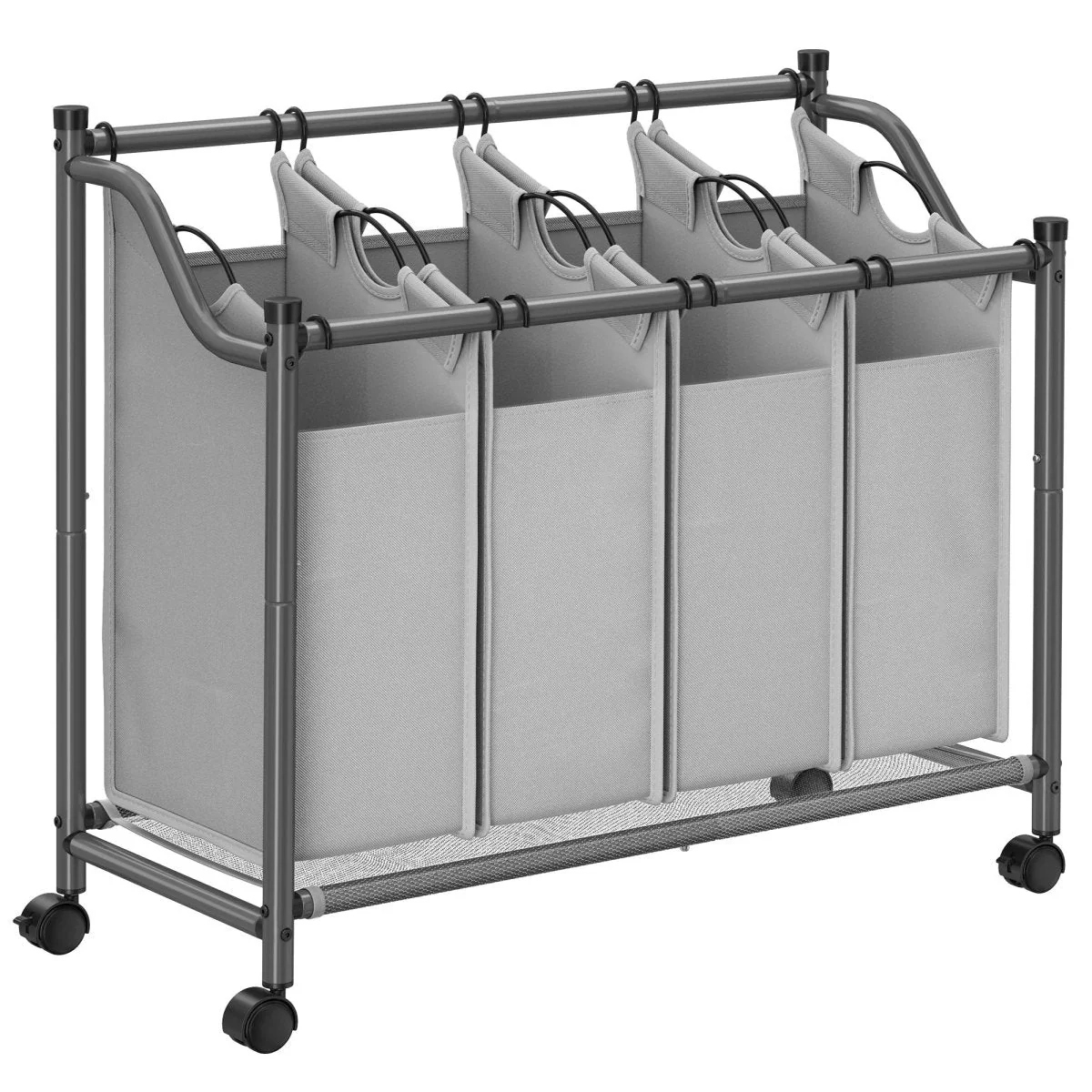 Wasmand met 4 Afneembare Zakken - Wasverzamelaar - met Wieltjes - Wasscheiding - Image 8