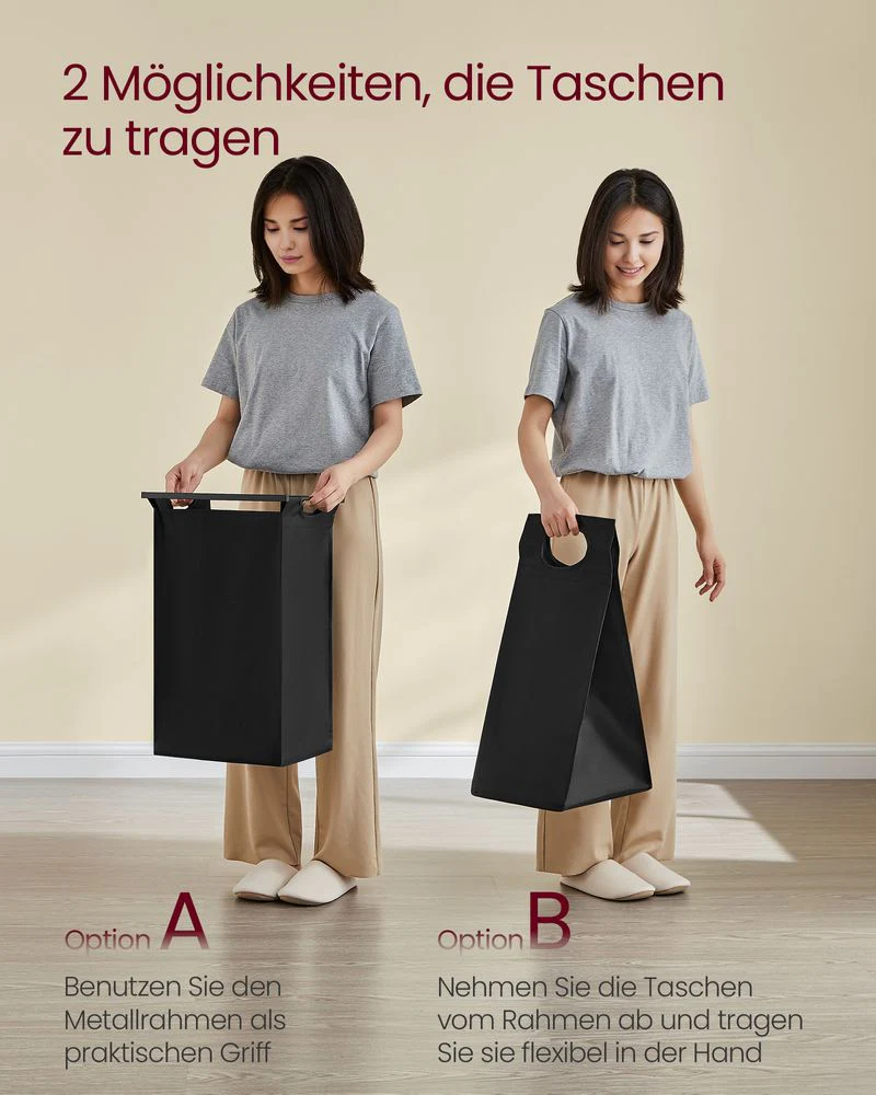 Wassorteerder met Handige Wasmanden - Wastrolley met Opbergrek - Praktische Organizer voor de Wasruimte - Image 18