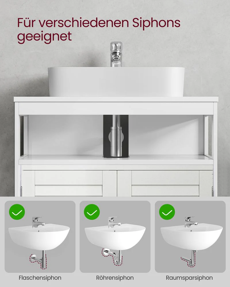Wastafelkast - Badkamerkast - Kast onder wastafel - Image 6