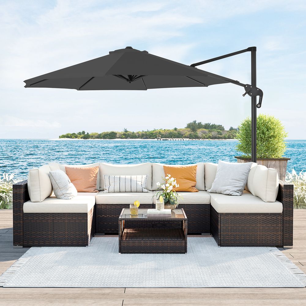 Zweefparasol Ø300 cm – Verstelbaar & UV-bescherming - 360° draaibaar - Image 3