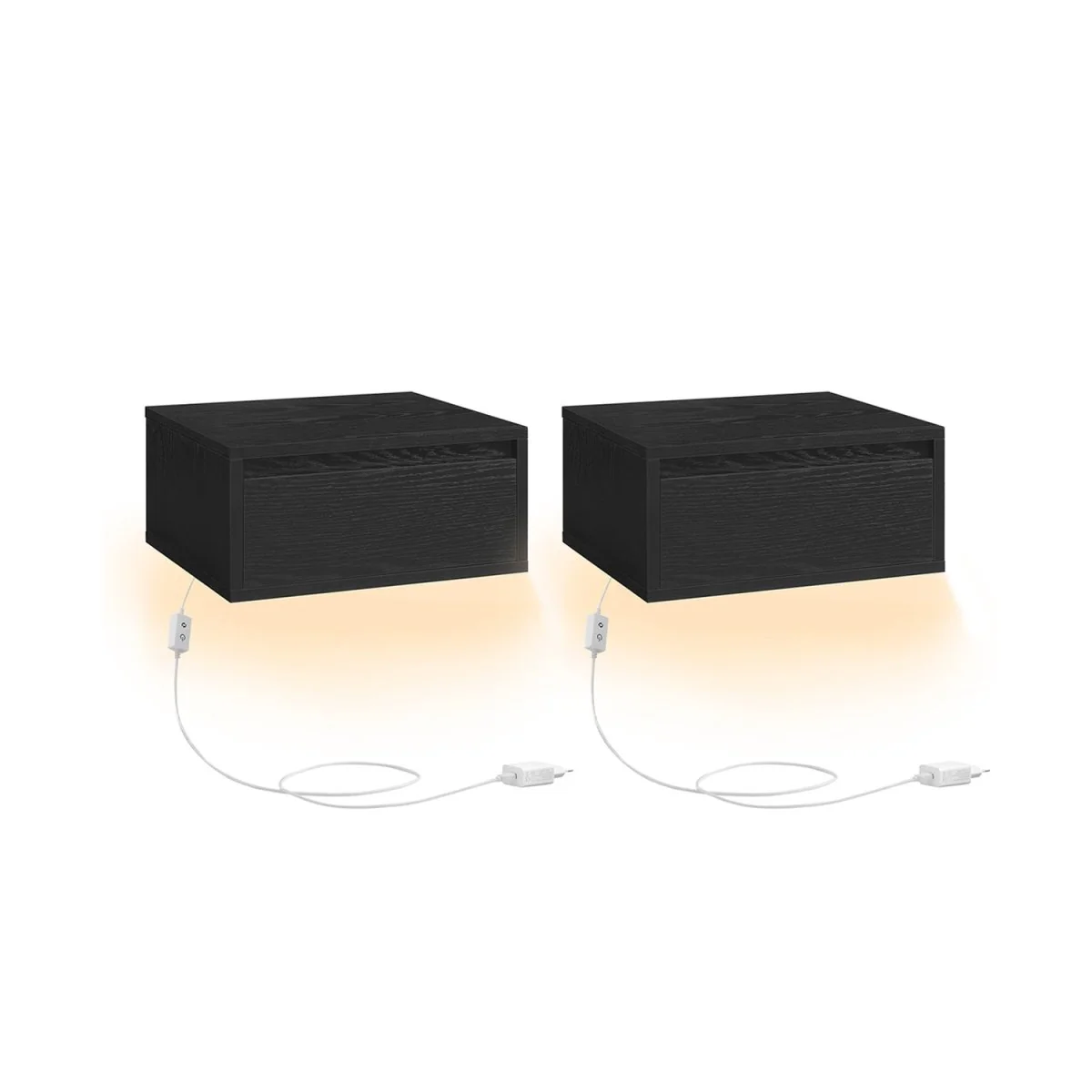 Zwevend Nachtkastje met LED-verlichting - Minimalistisch en Praktisch - Image 8